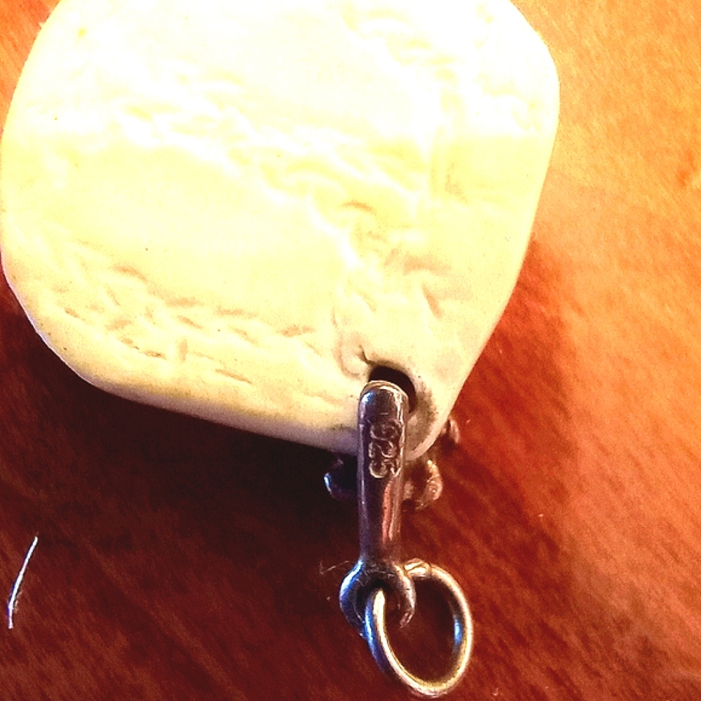 Small ceramic pendant on 925 clasp - Picture 4 of 4